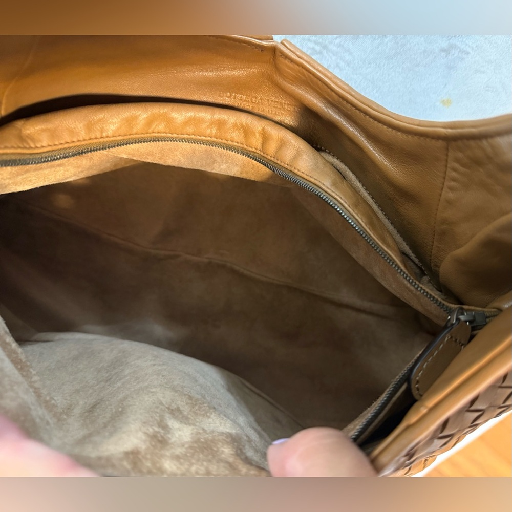 Bottega Venetta Intrecciato Shoulder Hobo Bag Brown - Picture 2 of 9